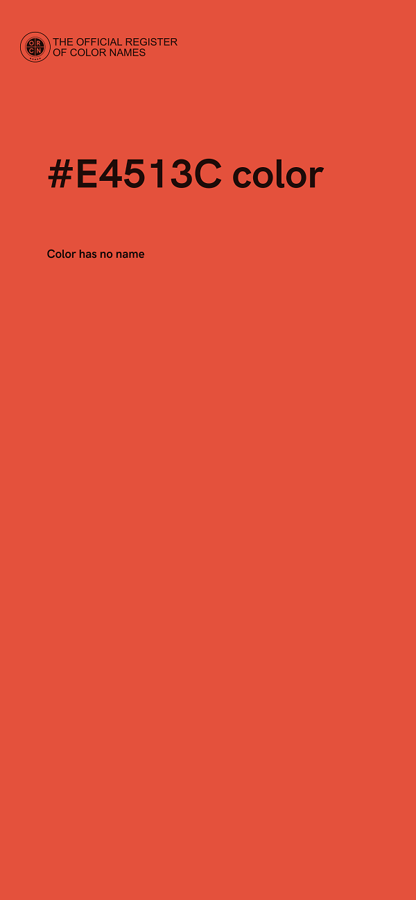 #E4513C color image