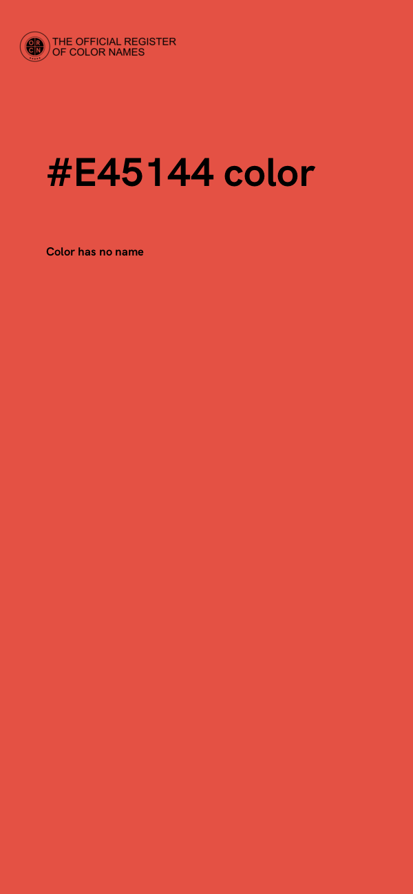 #E45144 color image