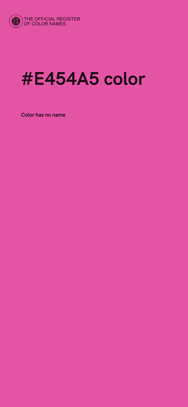 #E454A5 color image