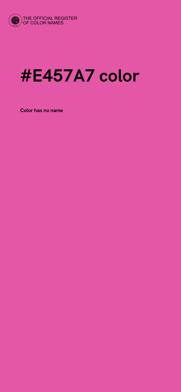 #E457A7 color image