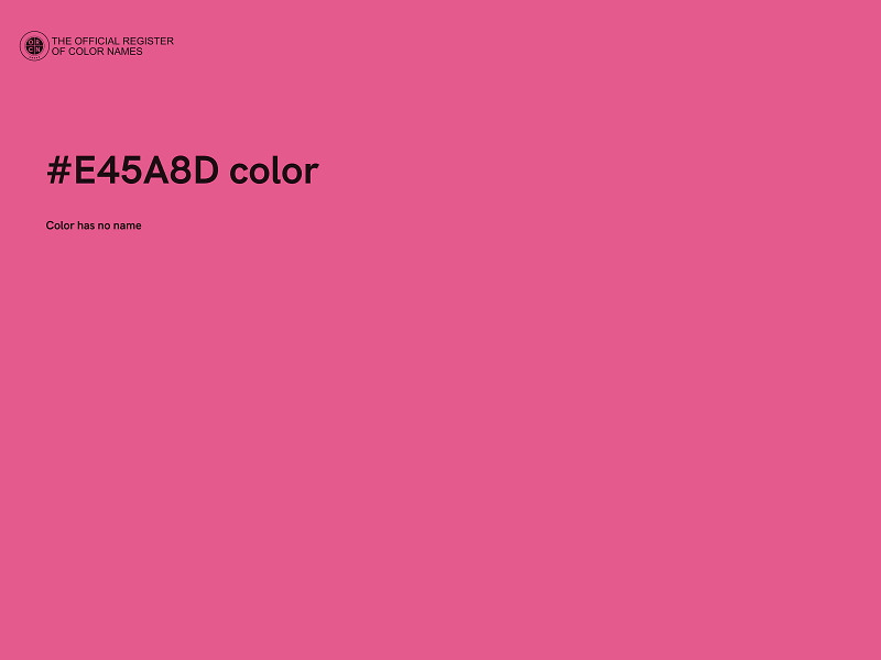 #E45A8D color image