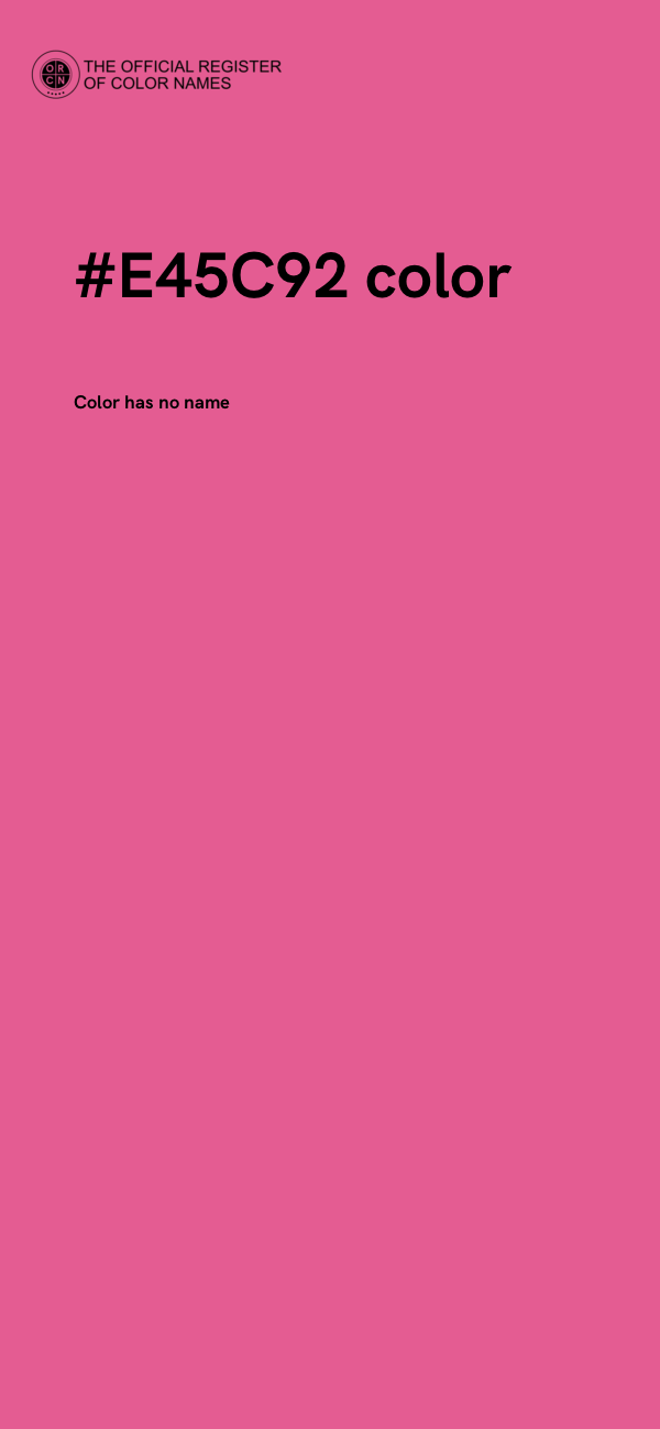 #E45C92 color image