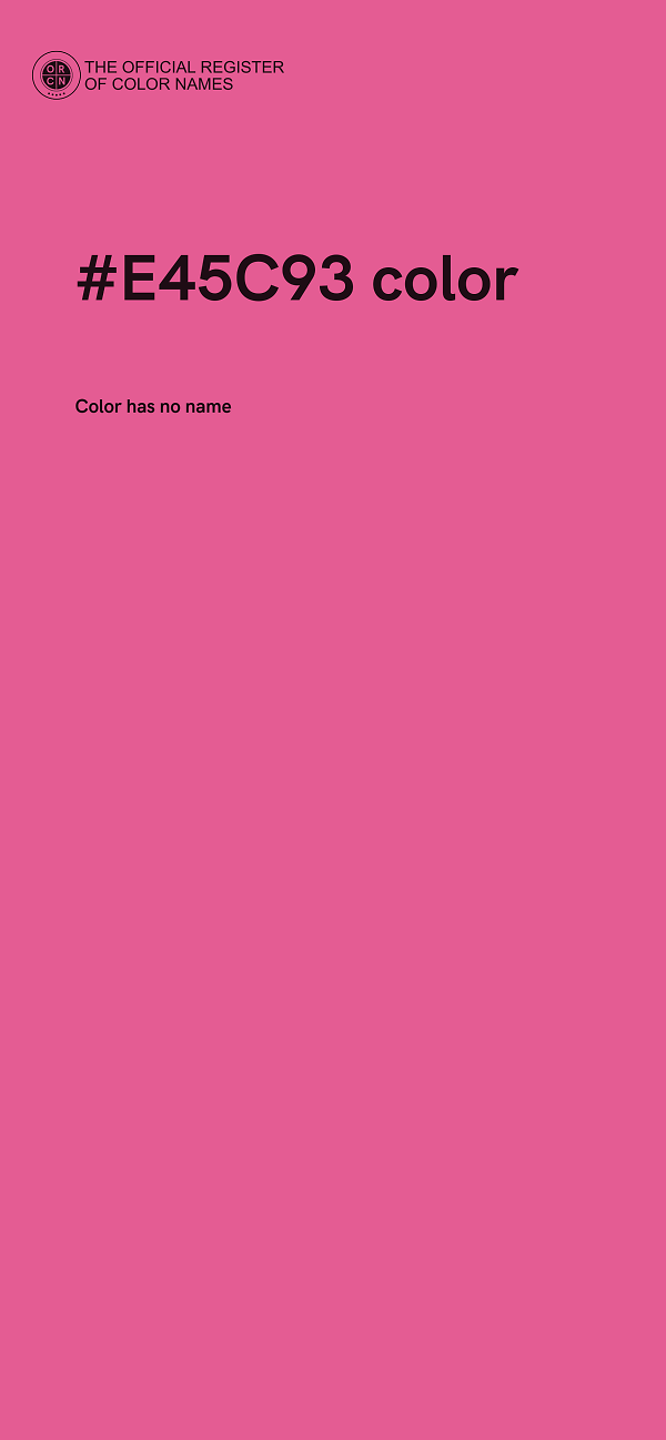 #E45C93 color image