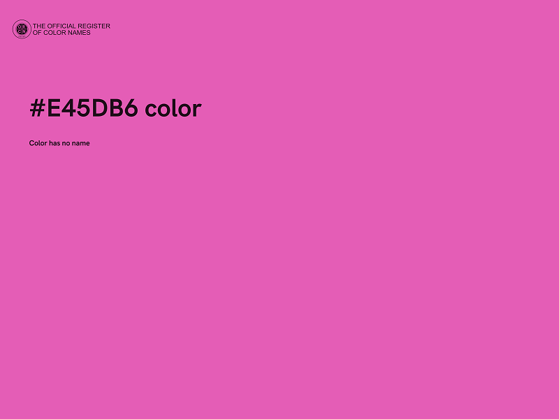 #E45DB6 color image
