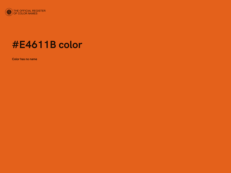 #E4611B color image