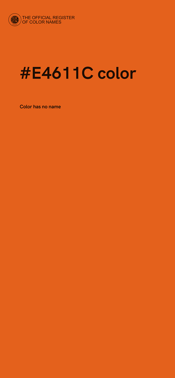 #E4611C color image