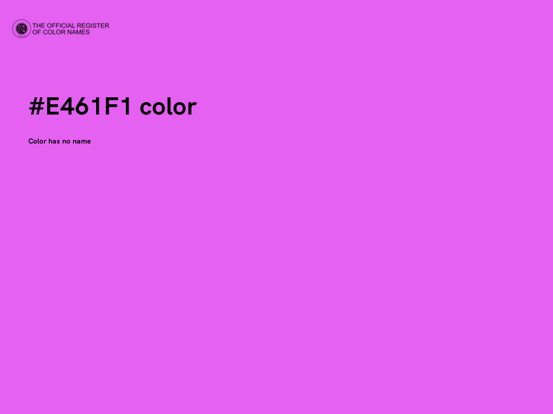 #E461F1 color image
