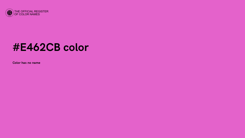 #E462CB color image