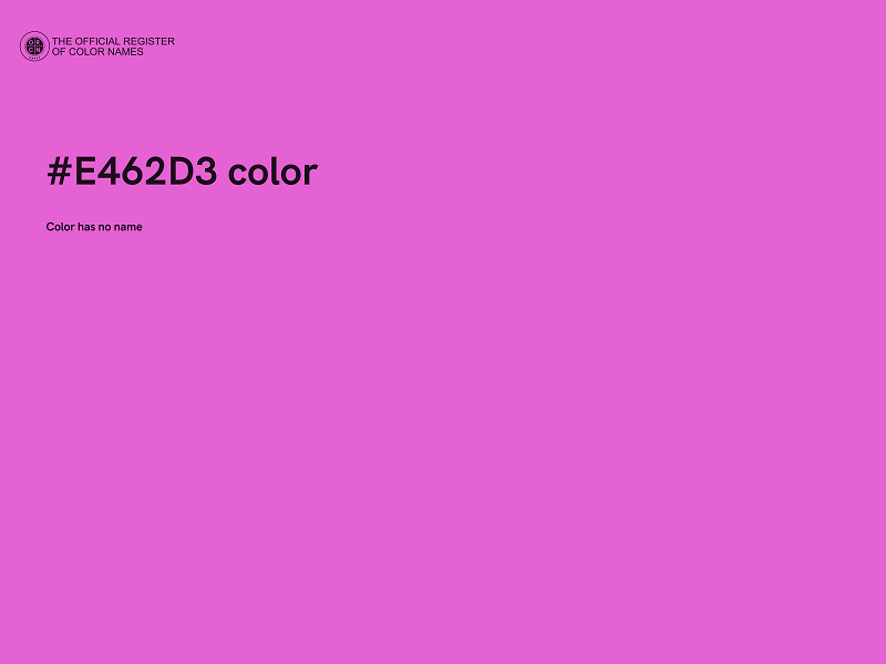 #E462D3 color image