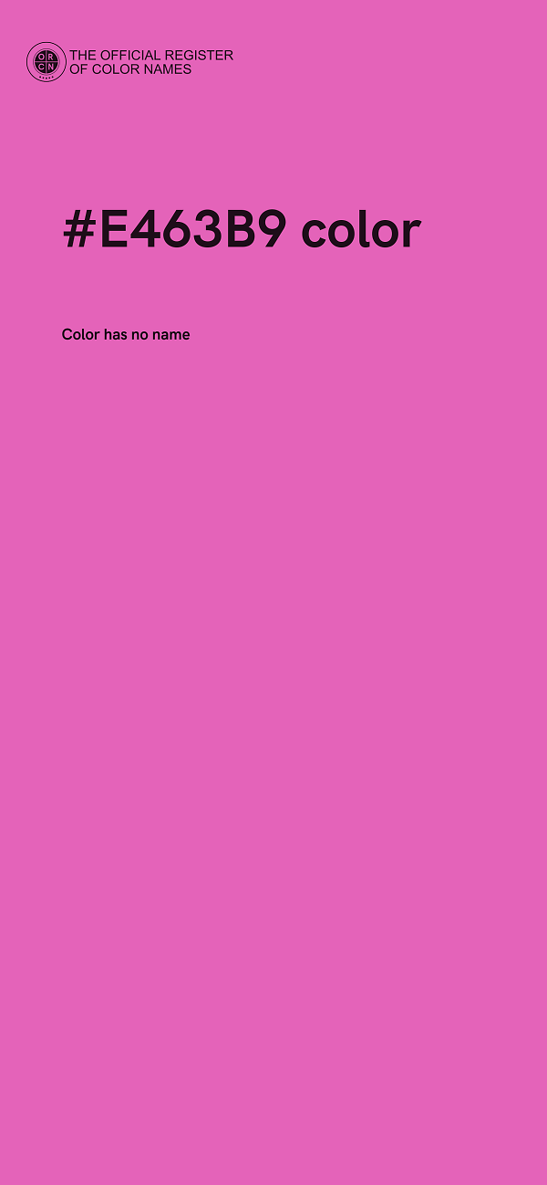 #E463B9 color image