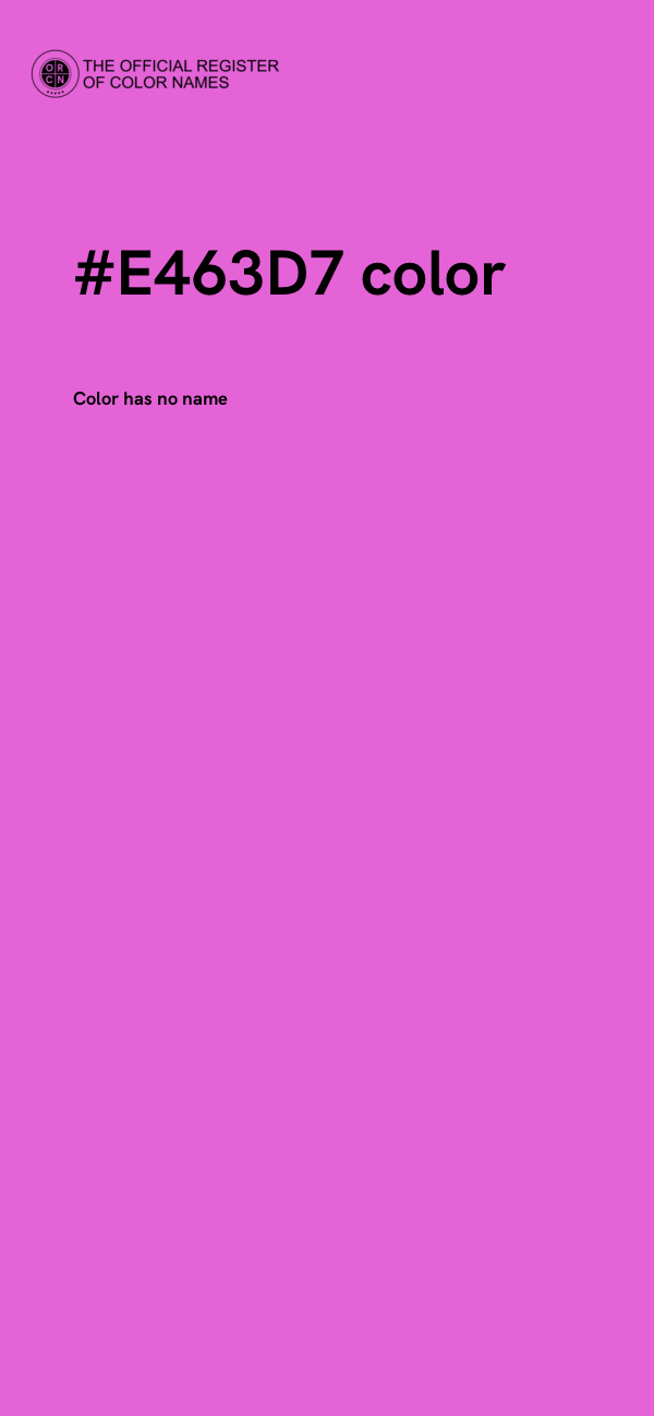 #E463D7 color image