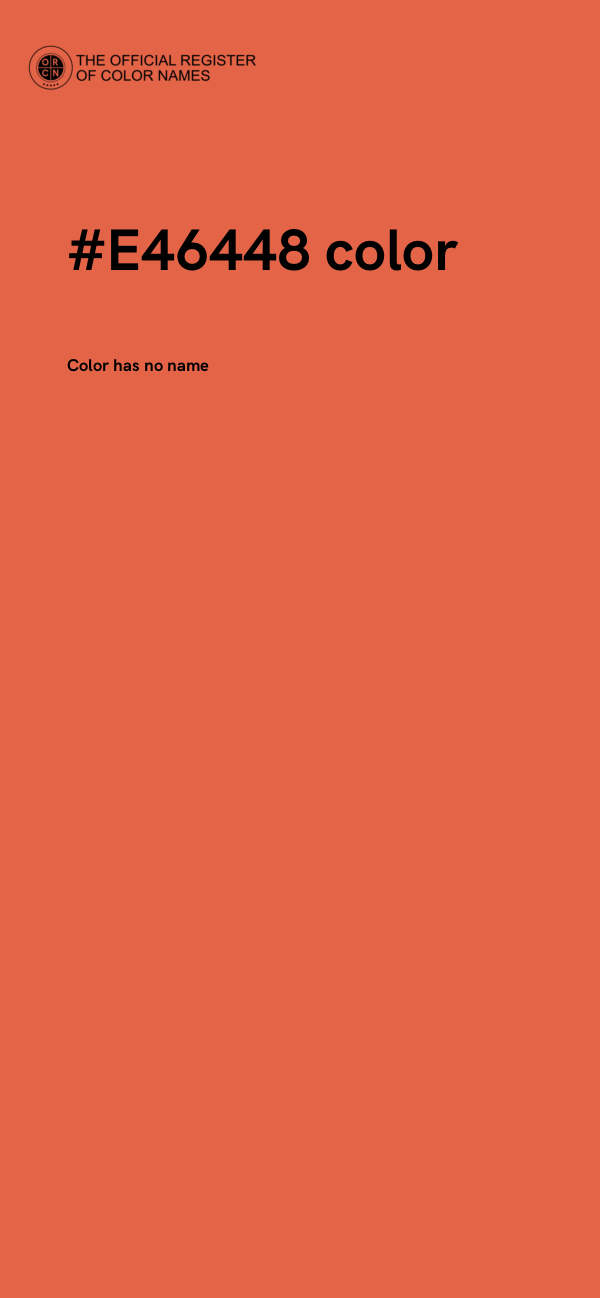 #E46448 color image