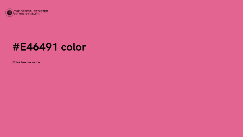 #E46491 color image