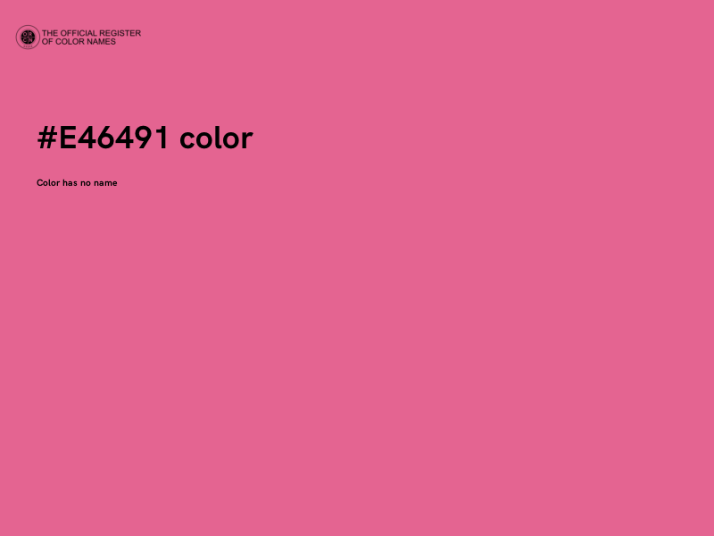 #E46491 color image