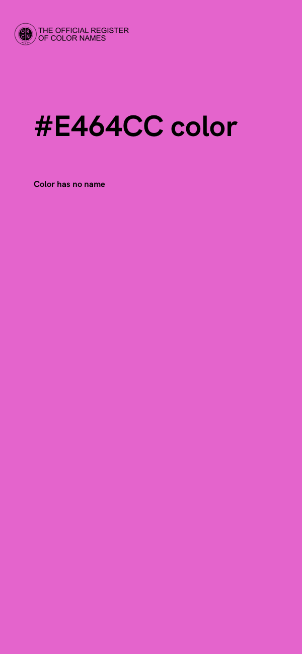 #E464CC color image