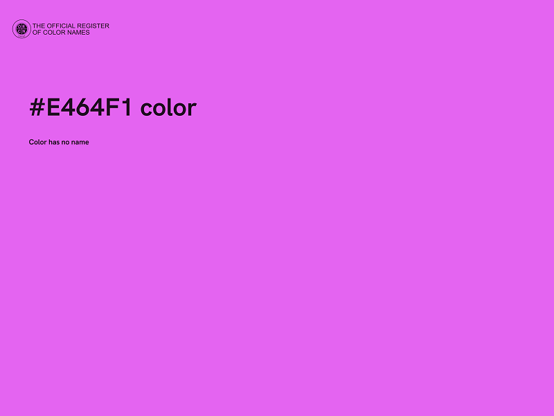 #E464F1 color image