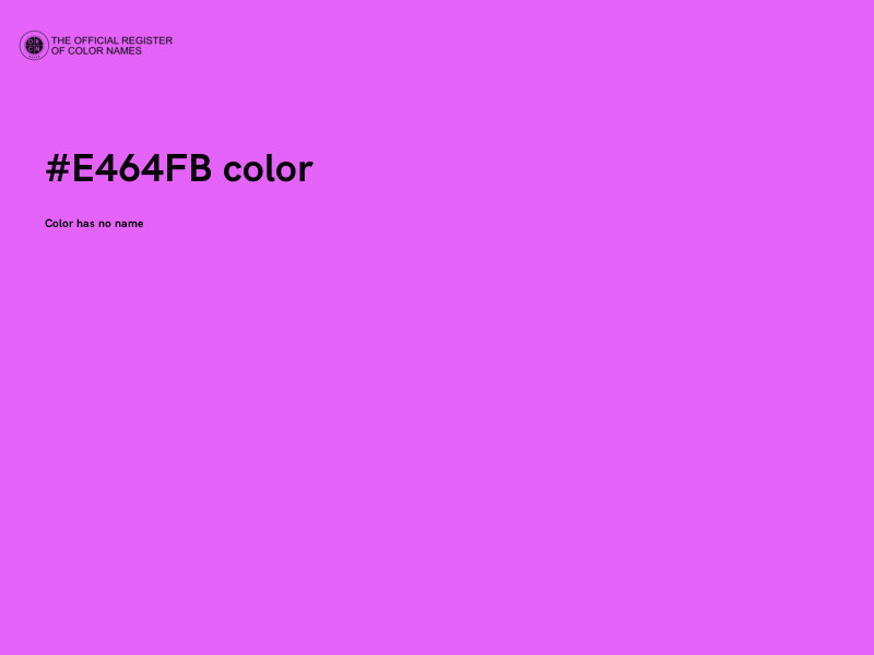 #E464FB color image