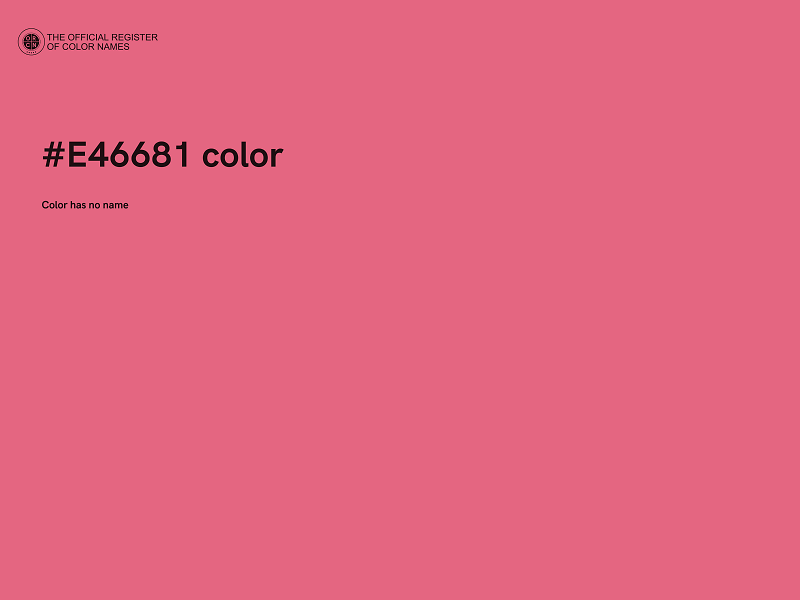 #E46681 color image