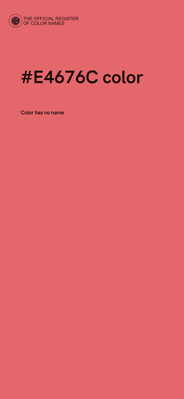 #E4676C color image