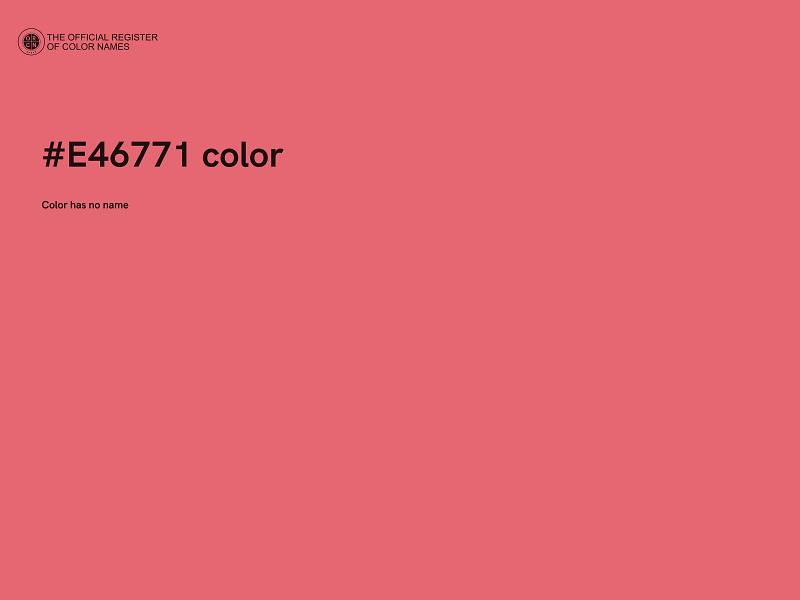 #E46771 color image