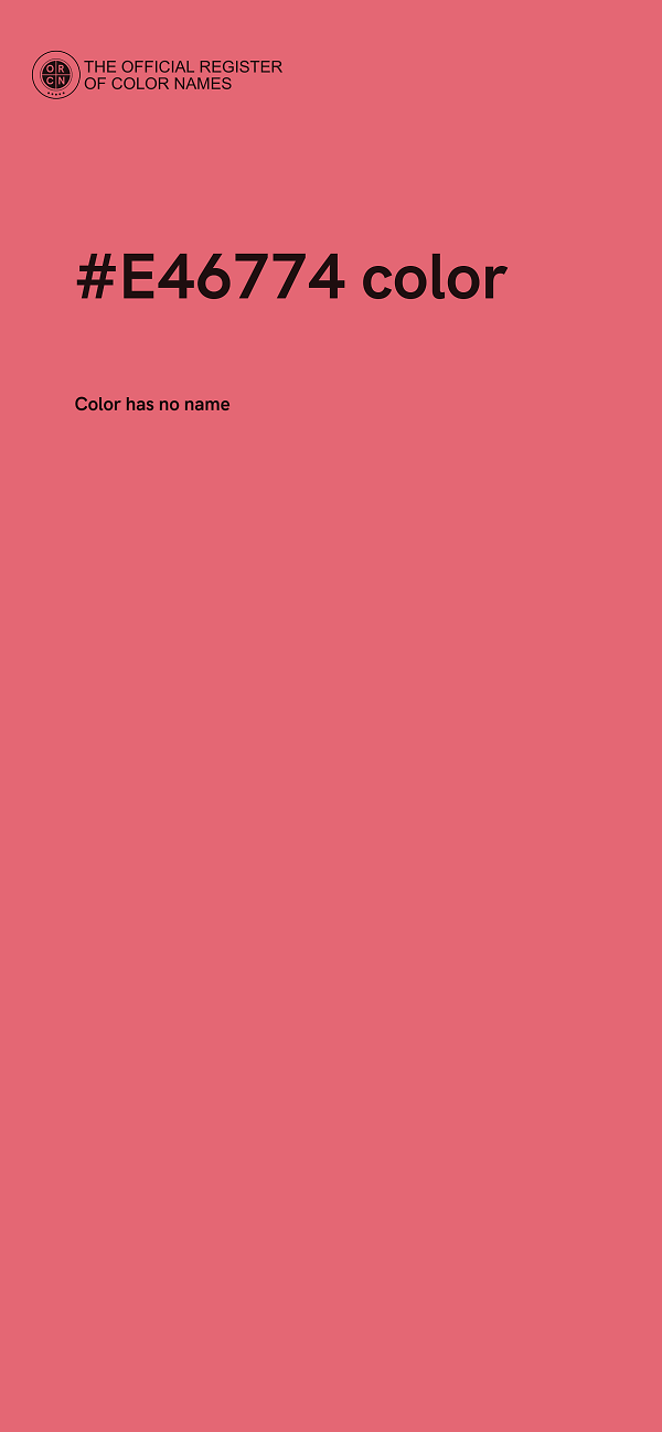 #E46774 color image