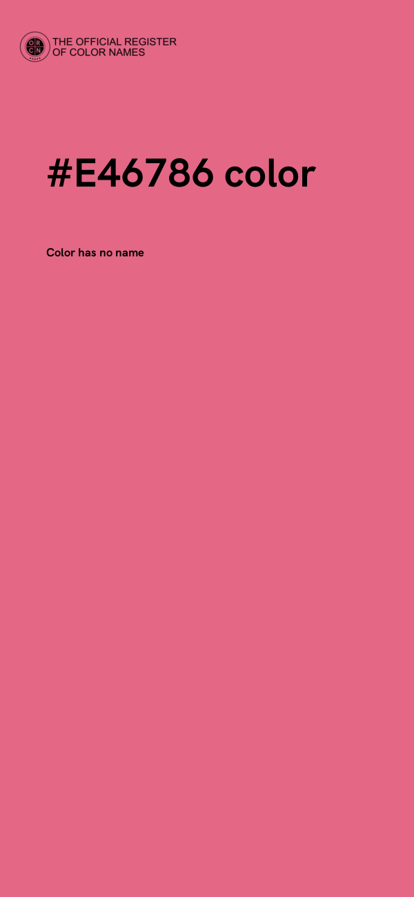 #E46786 color image