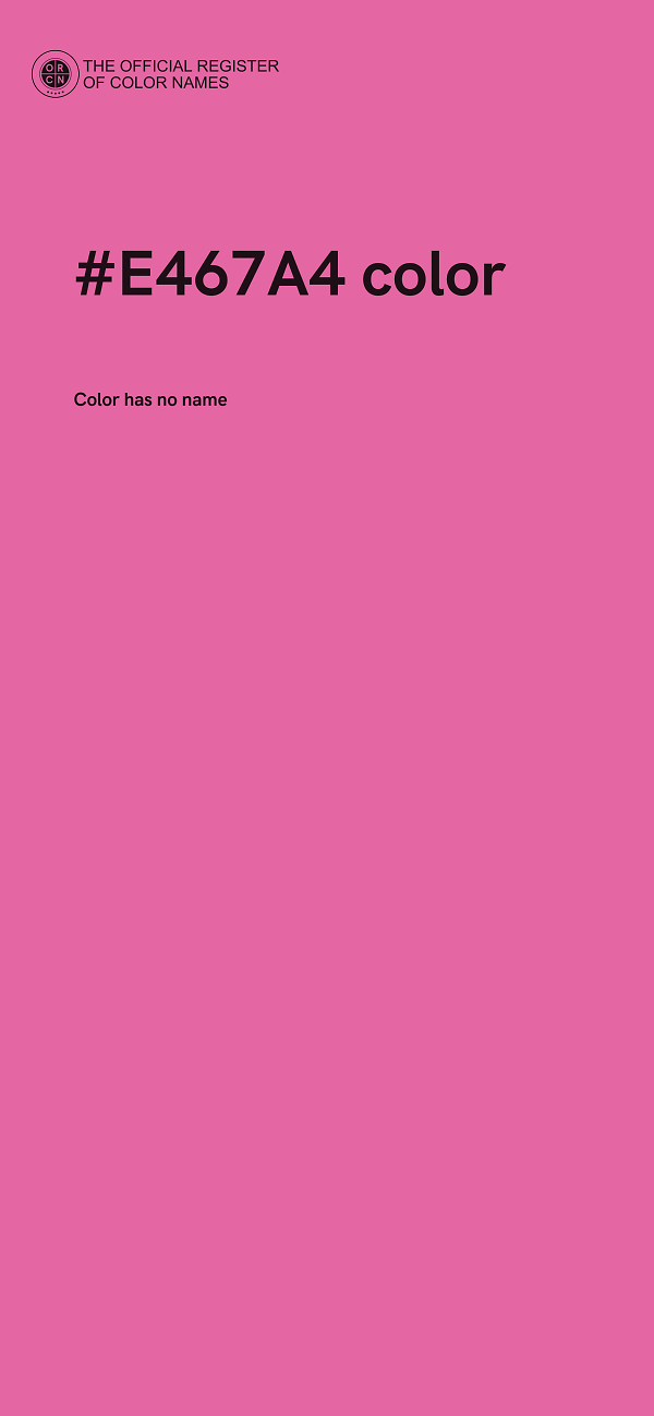 #E467A4 color image