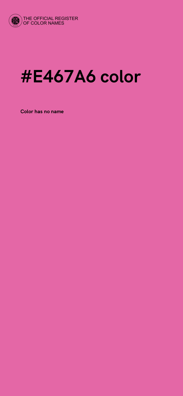 #E467A6 color image