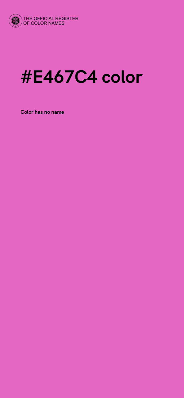 #E467C4 color image