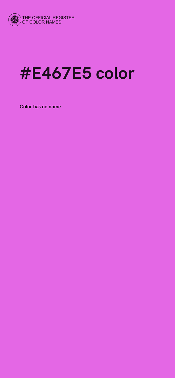 #E467E5 color image