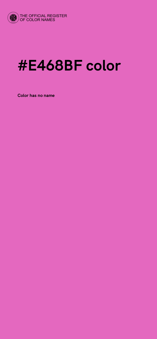 #E468BF color image
