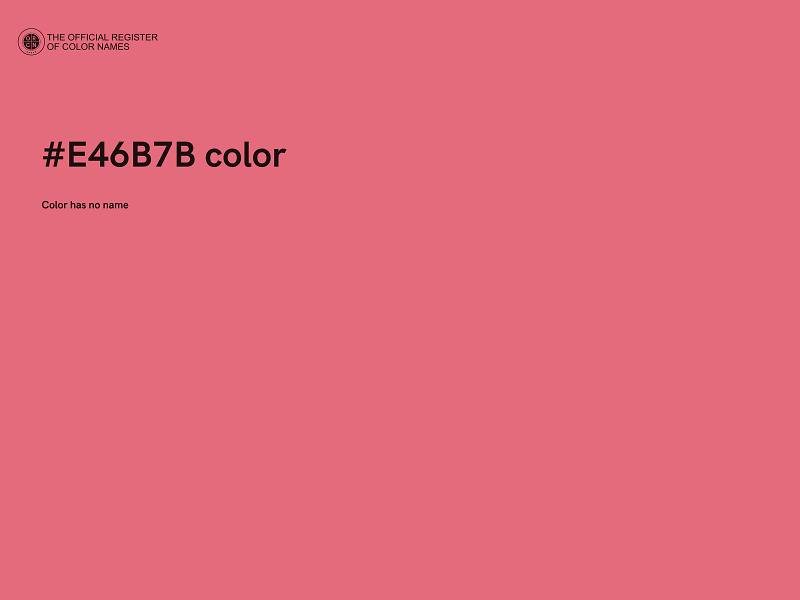 #E46B7B color image