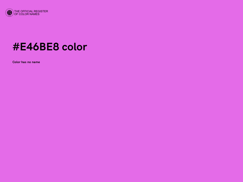 #E46BE8 color image