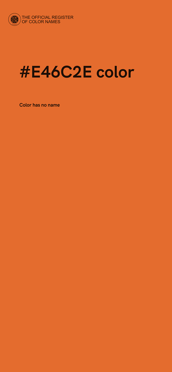#E46C2E color image