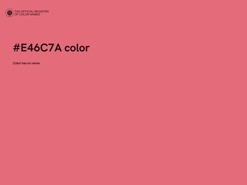 #E46C7A color image