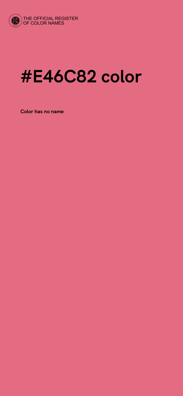 #E46C82 color image