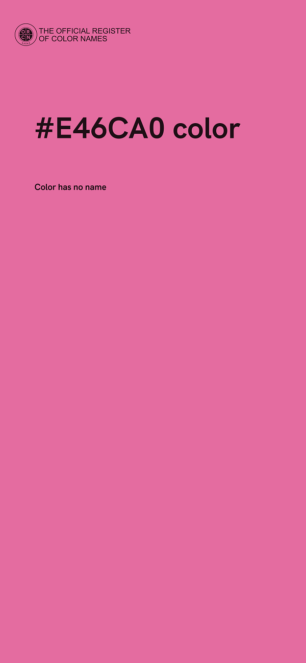 #E46CA0 color image