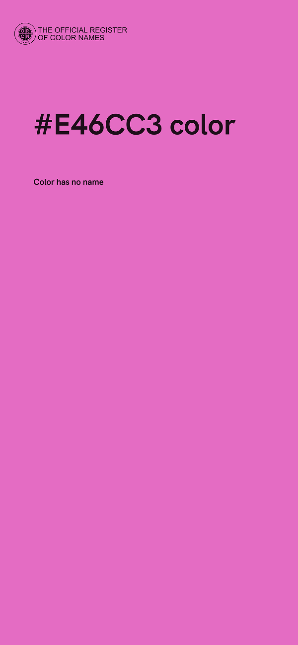 #E46CC3 color image