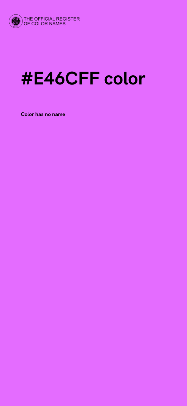 #E46CFF color image