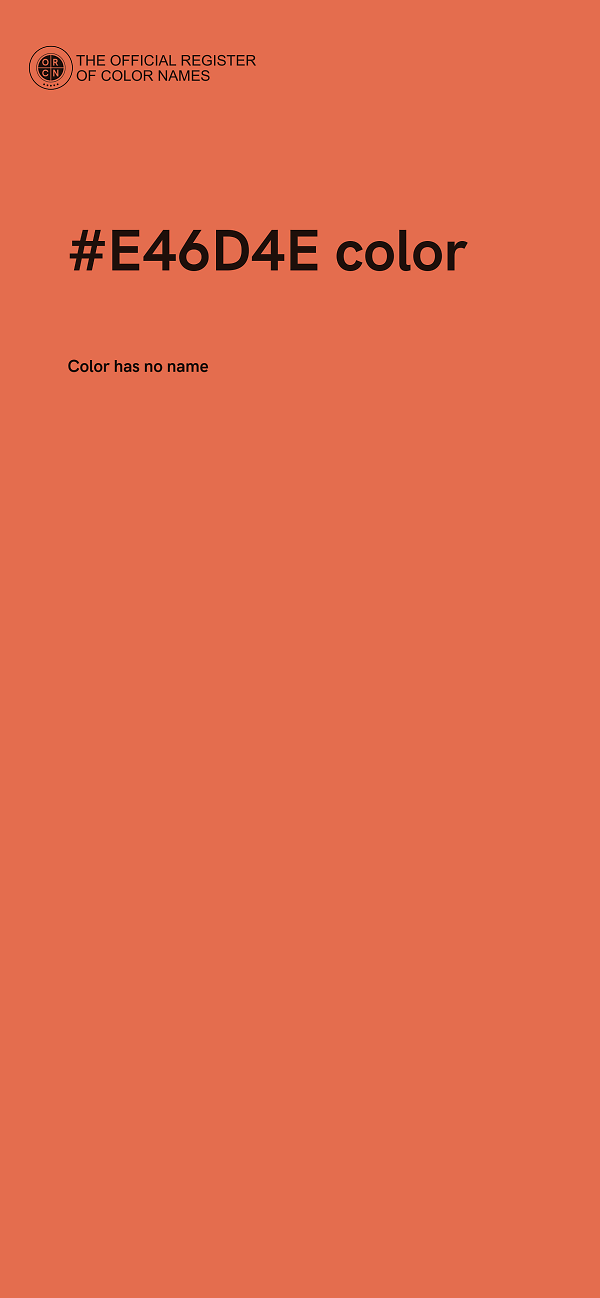 #E46D4E color image