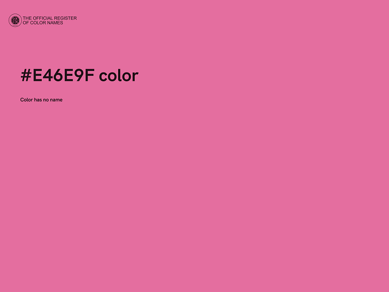 #E46E9F color image