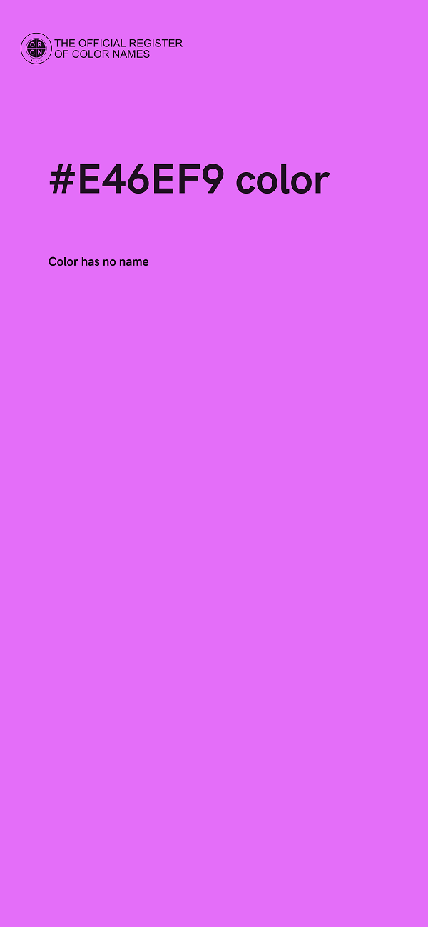 #E46EF9 color image