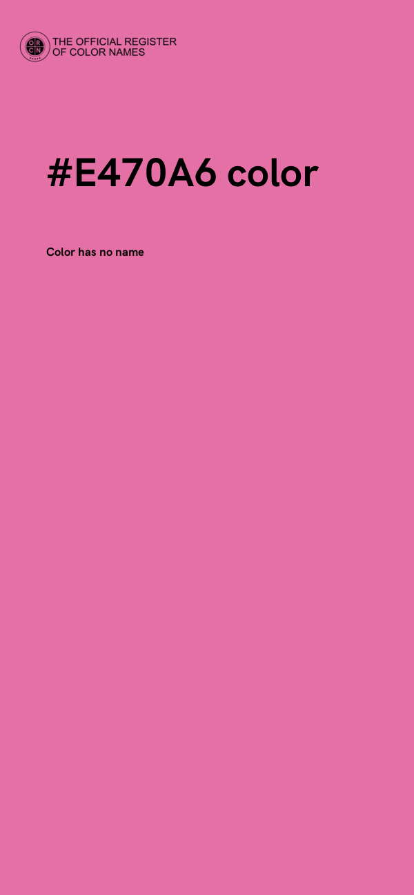 #E470A6 color image