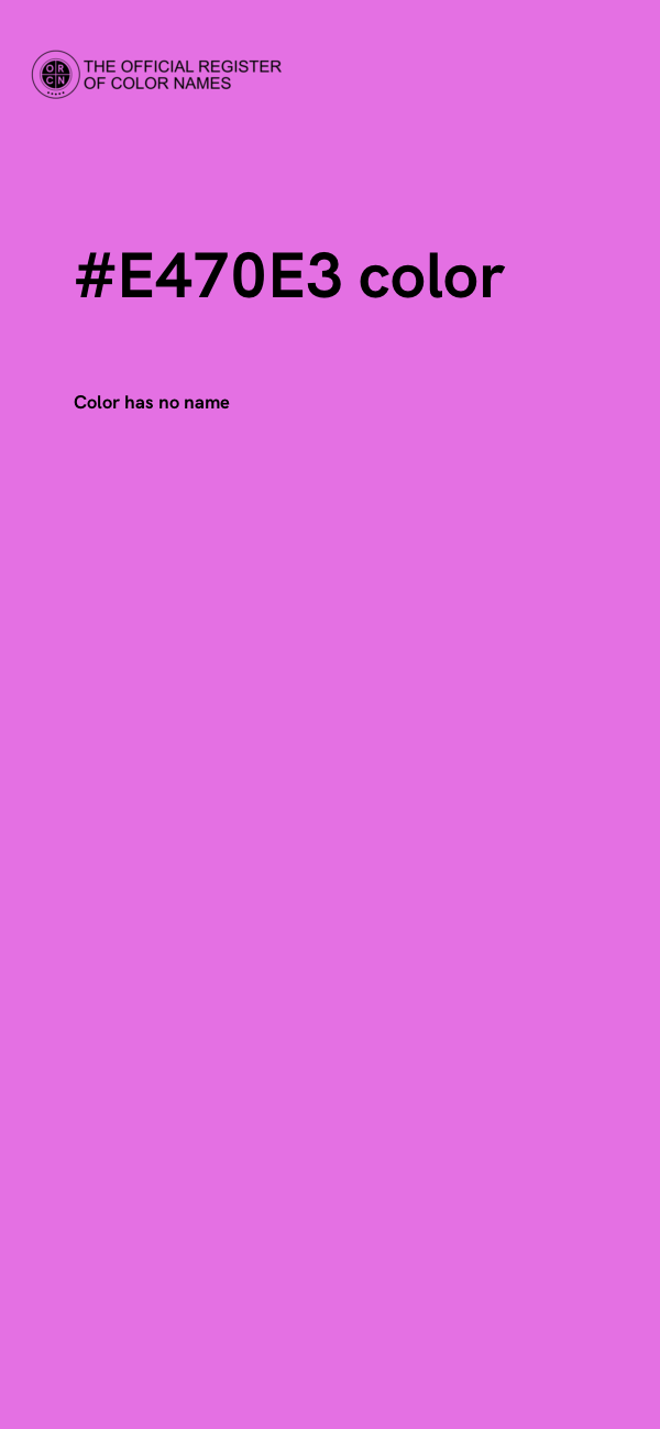 #E470E3 color image