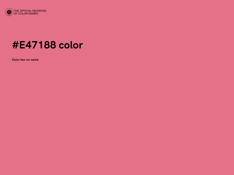 #E47188 color image