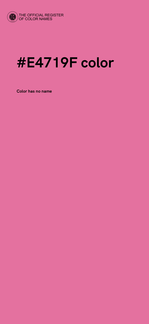 #E4719F color image