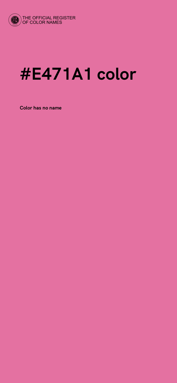 #E471A1 color image