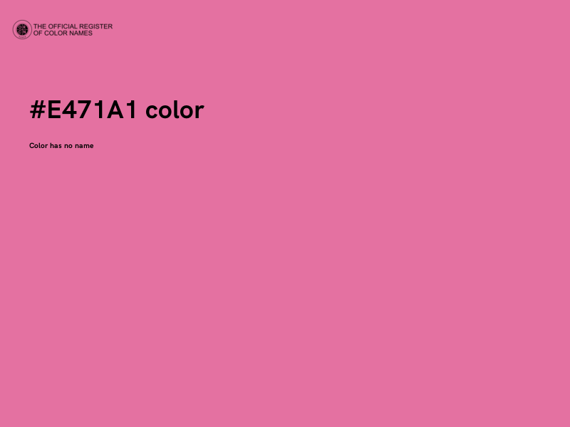#E471A1 color image