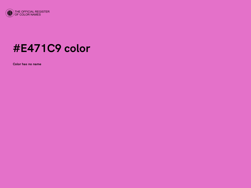#E471C9 color image
