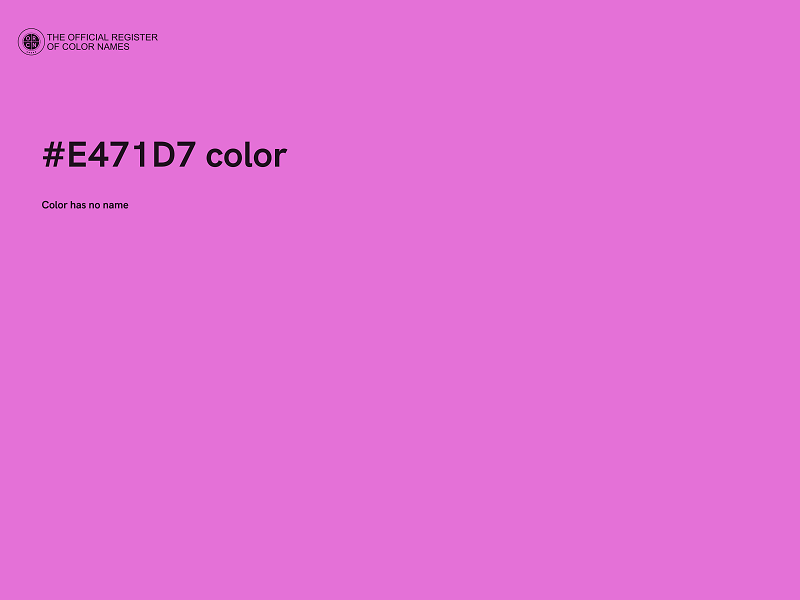 #E471D7 color image